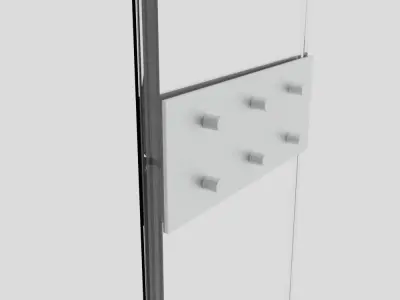 Curtain Wall Spider Fittings Assets for Blender 3D model