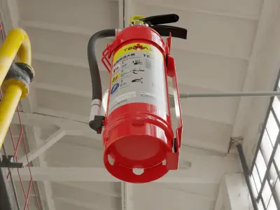 Japanese Car Extinguisher 415mm 3D model