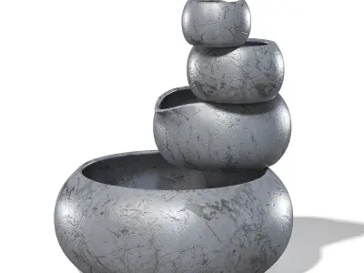 Decorative Pots 3D Model 3D model