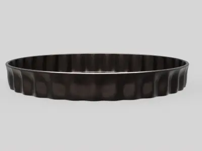 Steel Baking Dish 1A Free low-poly 3D model