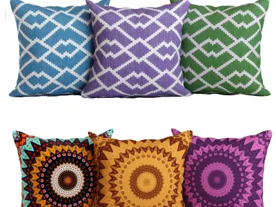 Lucca Throw Pillow 3D model