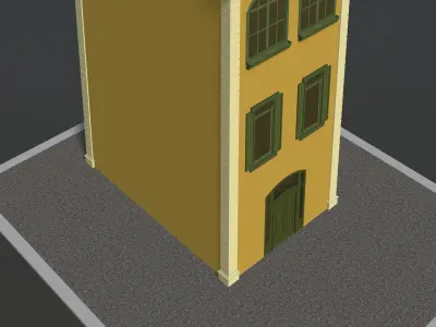 Retro house 3D model