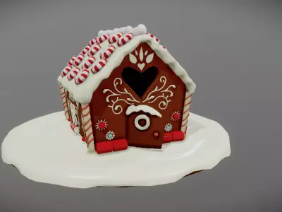 HouseCake Cartoon Free low-poly 3D model