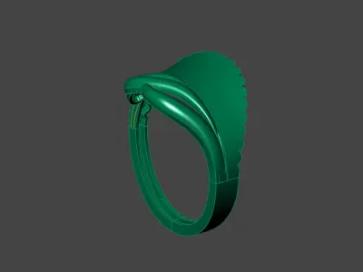 Plain Ring Women Ready STL 3DM Models Womens Rings 3D models 3D print model 43