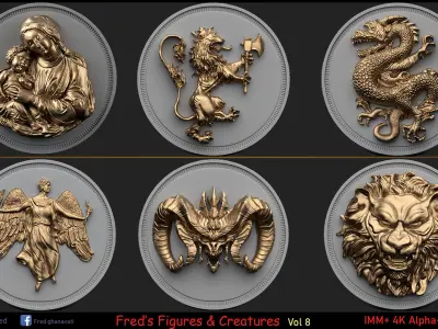 Figures -Creatures Ornament Vol 8 3D model