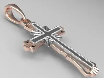 Orthodox cross 3D print model