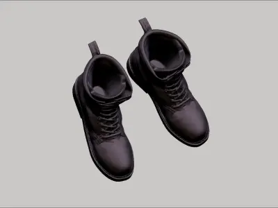 worn docmartens military shoes airwair model 3D print model