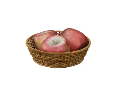 Realistic Apple Free low-poly 3D model