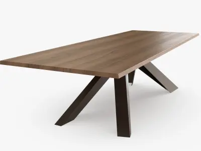 Nonuniform Table Low-poly 3D model