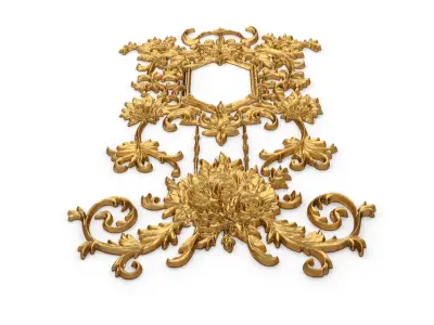 Classic decor ornament carved 62 3D model