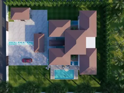 Bungalow Design 3D model