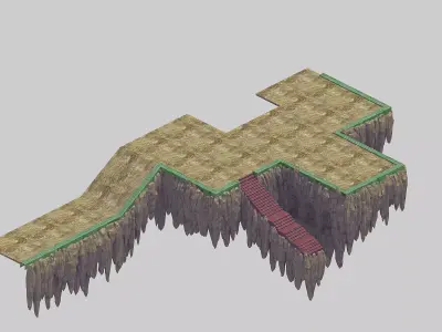 Stone Jade Edge - Stone Mountain 32 3D model