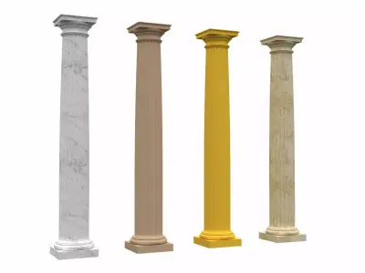 Corinthian Column 3d Model 06 3D model