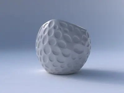 Bowl compressed 3 with bubbles 3D print model