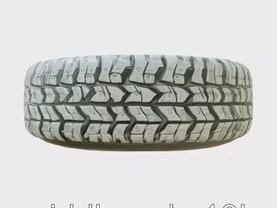 Performance Tire Tread Detailed Rubber Model Low-poly 3D model