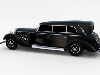 Mercedes 770 Staff Car rev 3D model