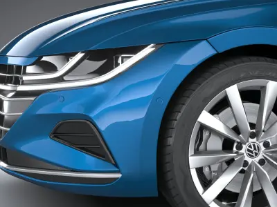 Volkswagen Arteon Hybrid 2021 3D model