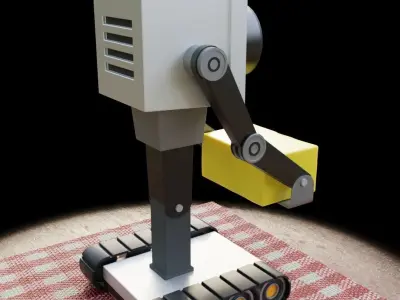 Butter Passing Robot from Rick and Morty 3D model