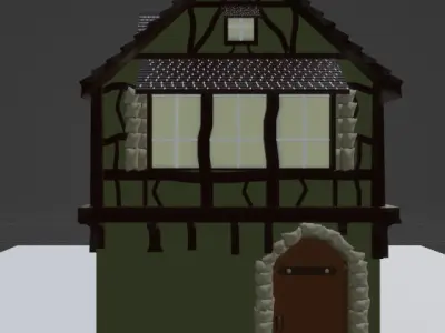 Medieval Houses Low-poly 3D model buy