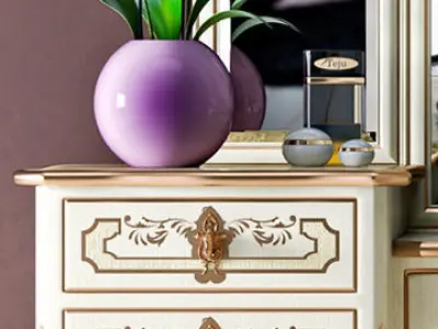 Dressing table set 4 3D model