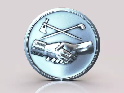 Peace Coin 3D print model purchase