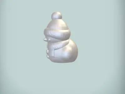 Santa Claus Snowman - 3D Printable Holiday Decoration  3D print model