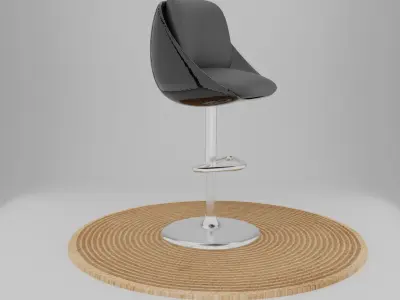 Bar Stool  Low-poly 3D model purchase