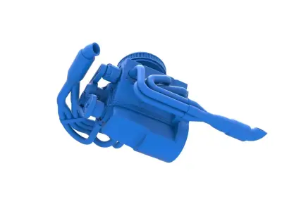 Engine V8 for Supermodified race car Version 4 Scale 1 to 25 3D print model