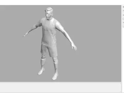 Football Player 10 Low-poly 3D model