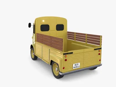 Generic 40s Van Pick Up v2 3D model