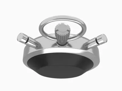 Stopwatch Low-poly 3D model