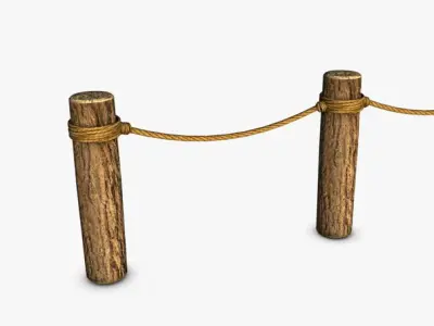 Log Barrier 3D model