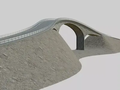 Bridge road 3D model
