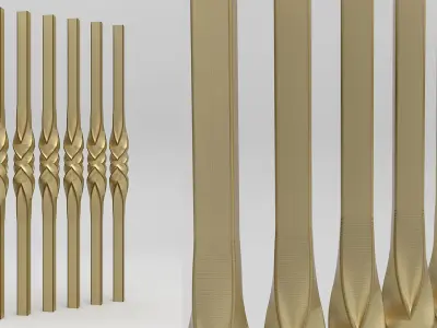 Twisted Baluster 3D model purchase