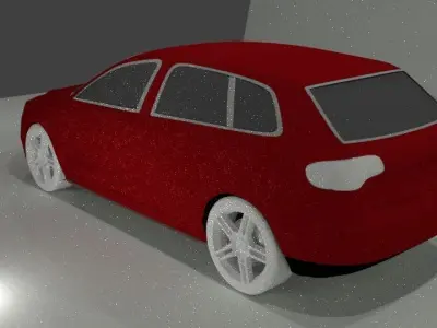 3d Audi a3 lowpoly car 3D model