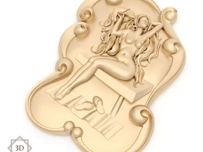 Panel 5 - Nude Woman 3D model