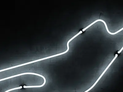 Neon 3D Model 17 - Race Track 2 - Le Mans 3D model