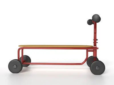 Vintage 4-Wheel Balance Bike 3D model