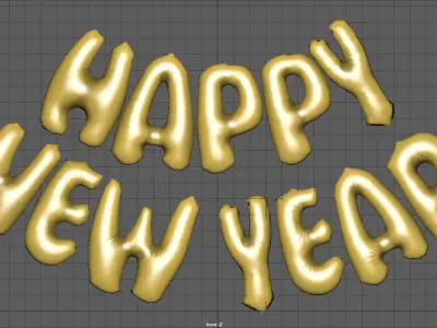 HAPPY NEW YEAR 3D model