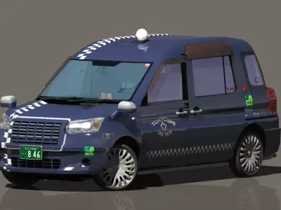 japan new generation TAXI 3D model