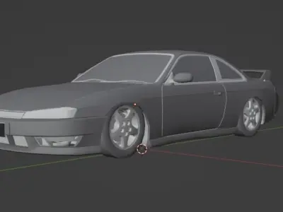1993 Nissan S14 3D model
