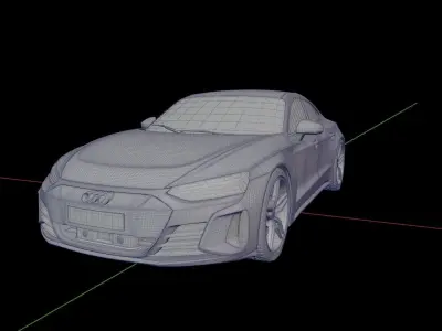 2021 Audi e-tron GT 3D model