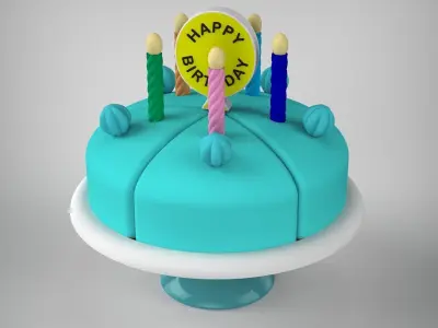 Birthday Cake 3D print model