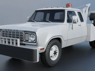 Dodge D300 Wrecker 1977 3D print model