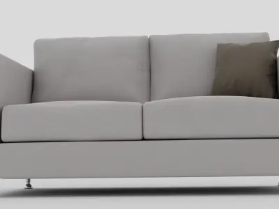pack 2 couch and armachair  3D model