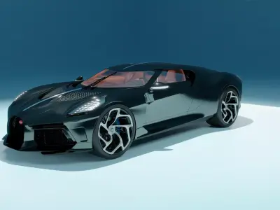 BUGATTI LA VOITURE NOIRE WITH RIG 3D print model