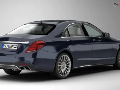 Mercedes S Class AMG S65 2018 3D model