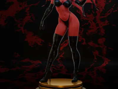 Purgatori dc comics female demon statue 3D print model