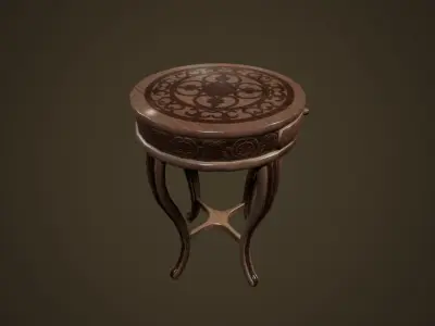 Antique Table - PBR Game Ready Low-poly 3D model