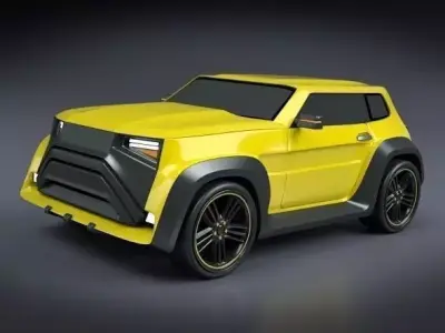Robust city concept car 3D model